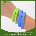 Pulseiras de pulseira de silicone barato personalizado sem nenhum mínimo